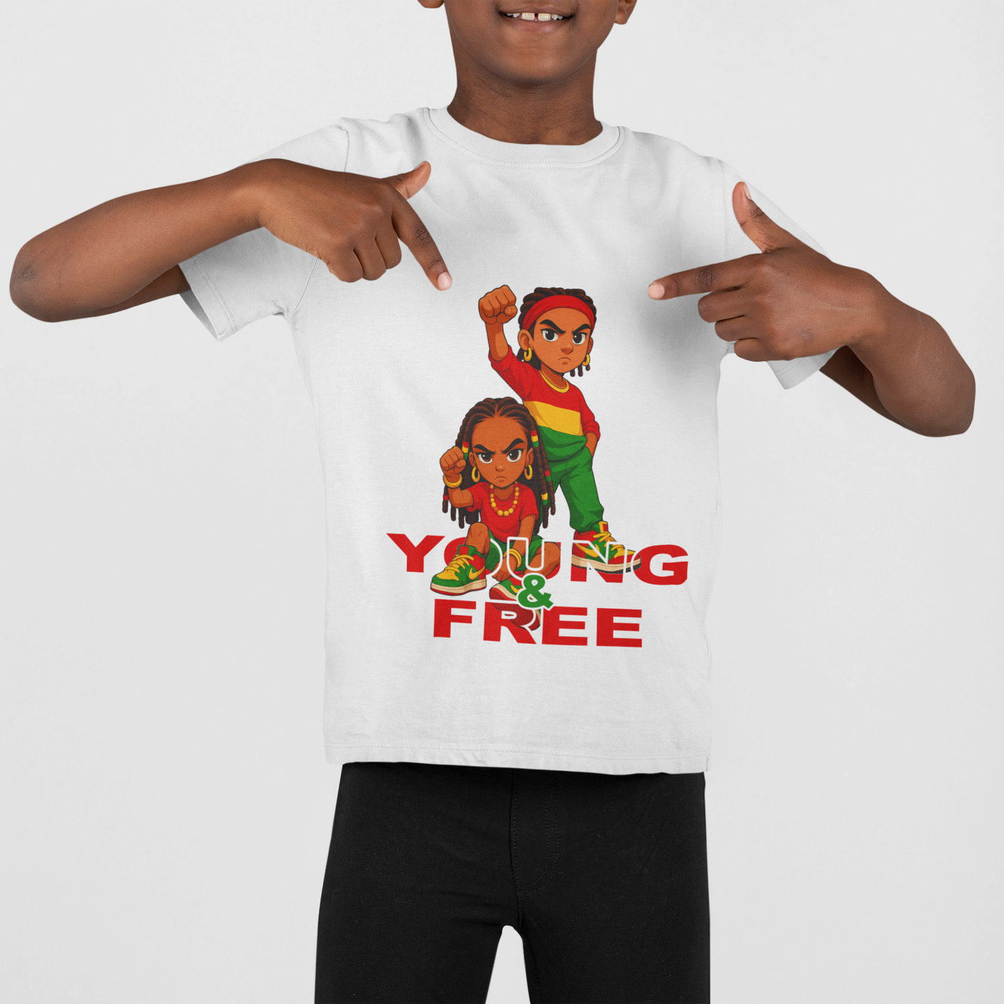 Young & Free Kids Empowering Youth Unisex T-Shirt